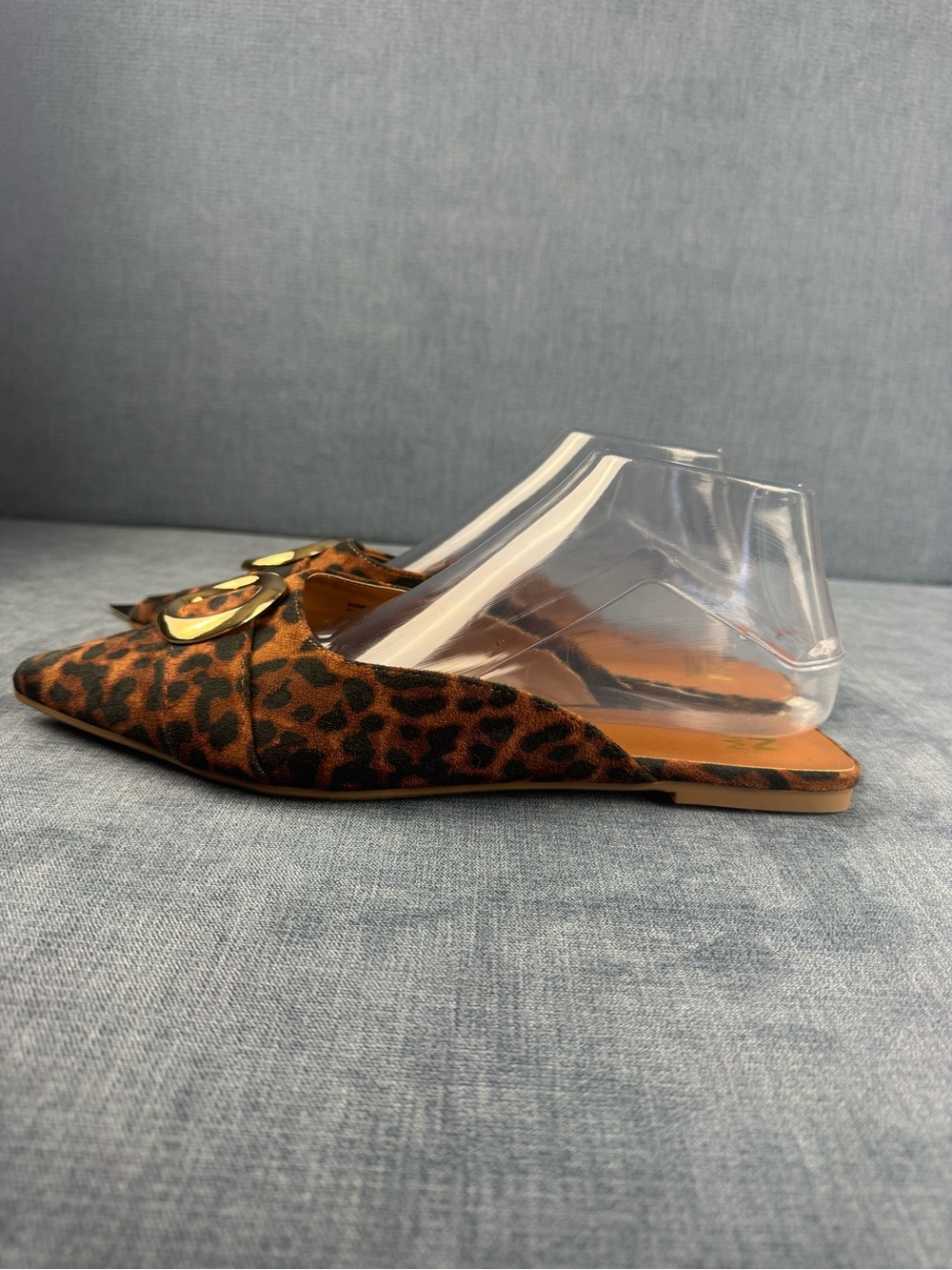Madden NYC Womens Leopard Pointed Toe Slip On Mules Shoes SZ 8 New Coquette - Picture 4 of 8